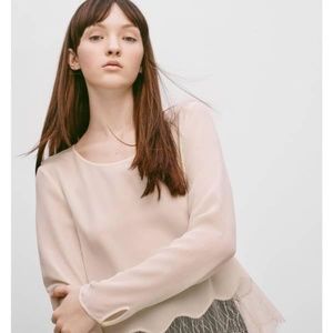 2 ARITZIA Wilfred 100% Silk Blouse, NWT, XXS